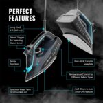 Pursteam SteamBurst+ 1750W Steam Iron, Ceramic Soleplate, Adjustable Steam, Burst of Steam, Self-Clean, Anti-Calc, Anti-Drip, Powerful & Long-Lasting Steam for All Fabrics - Image 7