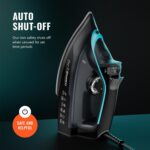 Pursteam SteamBurst+ 1750W Steam Iron, Ceramic Soleplate, Adjustable Steam, Burst of Steam, Self-Clean, Anti-Calc, Anti-Drip, Powerful & Long-Lasting Steam for All Fabrics - Image 9