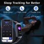 Fitness Tracker with Heart Rate/Blood Oxygen/Sleep Monitor, 20+ Sports Modes Smart Watches for Women/Men, Activity & Step Tracker Smart Watch for Android/iOS Phones (Black) - Image 4