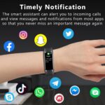 Fitness Tracker with Heart Rate/Blood Oxygen/Sleep Monitor, 20+ Sports Modes Smart Watches for Women/Men, Activity & Step Tracker Smart Watch for Android/iOS Phones (Black) - Image 5