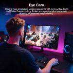 KOORUI 24 inch Curved Gaming Monitor 180Hz FHD 1080P Computer Monitor,1ms 1500R VA Display,Adaptive Sync, FreeSync Premium,HDR10,HDMI2.0X2&DP1.2,VESA Compatible,Tilt Adjustable,Eye Care,24E6CA - Image 8