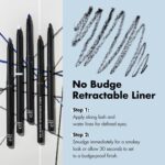 e.l.f. No Budge Retractable Eyeliner, Creamy, Ultra-Pigmented & Waterproof, Creates Bold & Defined Lines, Vegan & Cruelty-Free, Black - Image 4