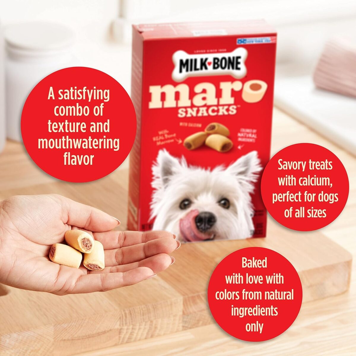 Milk-Bone MaroSnacks Small Dog Treats With Bone Marrow, 40 Ounce Container - Image 6