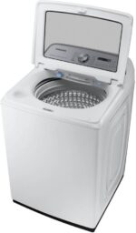 Samsung 5.4 Cu. Ft. Smart Top Load Washer with Active Wave Agitator in White - Image 4