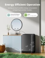 COMFEE’ 1.6 Cu.ft Portable Washing Machine, 11lbs Capacity Fully Automatic Compact Washer with Wheels, 6 Wash Programs Laundry Drain Pump, Ideal for Apartments, RV, Camping, Magnetic Gray - Image 7