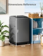 COMFEE’ 1.6 Cu.ft Portable Washing Machine, 11lbs Capacity Fully Automatic Compact Washer with Wheels, 6 Wash Programs Laundry Drain Pump, Ideal for Apartments, RV, Camping, Magnetic Gray - Image 11