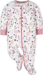 Gerber Baby Girls 4 Pack Sleep 'N Play Footie - Image 4