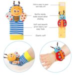 Bloobloomax Baby Rattles Toys for 0-12 Month, Infant Girl Boy Toys for Babies 3-6 Months, Newborn Hand & Foot Toys for 0 to 9 Months, Baby Shower Gifts Set with Wrist Rattle Socks - Image 7
