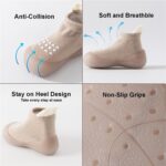 Hstyle Baby Sock Shoes Toddler Walking Shoes Infant Non-Slip Slippers Soft Rubber Sole Sneakers for Baby Boys Girls - Image 6