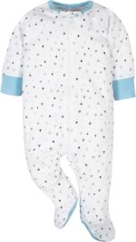 Onesies Brand Baby Boys' 4-Pack Sleep 'N Play Footies - Image 4