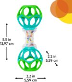 Bright Starts Oball Shaker Rattle Toy, Ages Newborn Plus - Image 5