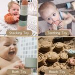 Moonkie Stacking Cups Toy, Fun Educational Baby Toys Silicone Soft Teething Toy, Age 6+ Months, 7 Piece Set - Image 4