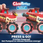 JOYIN 3 Pack Monster Truck Toy - Motion Activated Light-Up Cars for Toddlers - Monster Treads Lightning Wheels - Baby Toy Present - Press & Go Cars for Boys Girls Birthday Gifts for Christmas - Image 4