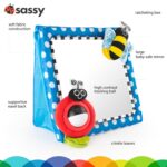 Sassy Tummy Time Floor Mirror, Developmental Baby Toy, Newborn Essential, Great Shower Gift, 0+ months - Image 4