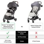 Summer Infant Ingenuity 3Dquickclose CS+ Compact Fold Stroller – Lightweight Stroller with Oversized Canopy, Extra-Large Storage and Compact Fold, Gray - Image 6