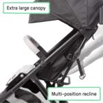 Summer Infant Ingenuity 3Dquickclose CS+ Compact Fold Stroller – Lightweight Stroller with Oversized Canopy, Extra-Large Storage and Compact Fold, Gray - Image 7