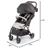 Summer Infant Ingenuity 3Dquickclose CS+ Compact Fold Stroller – Lightweight Stroller with Oversized Canopy, Extra-Large Storage and Compact Fold, Gray - Image 14