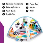 Baby Einstein 4-in-1 Kickin' Tunes Music and Language Play Gym and Piano Tummy Time Activity Mat - Image 4
