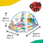 Baby Einstein 4-in-1 Kickin' Tunes Music and Language Play Gym and Piano Tummy Time Activity Mat - Image 10