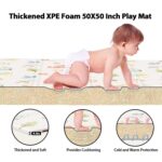 Baby Play Mat, 50 x 50 Inch Play Mat Perfect for Use Baby Playpen, Foldable Baby Foam Playmat for Floor, Portable Waterproof Activity PlayMats for Babies, Infants and Toddlers - Image 5