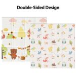 Baby Play Mat, 50 x 50 Inch Play Mat Perfect for Use Baby Playpen, Foldable Baby Foam Playmat for Floor, Portable Waterproof Activity PlayMats for Babies, Infants and Toddlers - Image 6