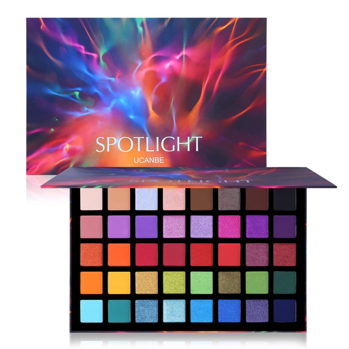UCANBE Spotlight Eyeshadow Palette Professional 40 Color Eye Shadow Matte Shimmer Makeup Pallet Highly Pigmented Colorful Powder Long Lasting Waterproof Eye Shadow - Image 9