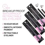 wet n wild Mega Last Breakup Proof Waterproof Retractable Gel Eyeliner - Ultra Pigmented 16-Hour Long Wear, Smudge Proof Satin Finish Formula, Cruelty-Free & Vegan - Charcoal - Image 4