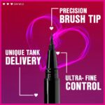 wet n wild Mega Last Breakup Proof Liquid Eyeliner - Ultra-Fine Brush, Waterproof, 16-Hour Long-Lasting Wear- Cruelty-Free & Vegan - Black - Image 4