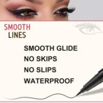 LAVONE Eyebrow Stamp Pencil Kit for Eyebrows Makeup, with Waterproof Eyebrow Pencil, Eyeliner, Eyebrow Pomade, and Dual-ended Eyebrow Brush - Dark Brown - Image 4