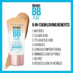 Maybelline Dream Pure Skin Clearing BB Cream, 8-in-1 Skin Perfecting Beauty Balm With 2% Salicylic Acid, Sheer Tint Coverage, Oil-Free, Medium, 1 Count - Image 5