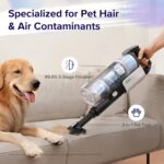 LEVOIT Cordless Vacuum Cleaner, Stick Vac with Tangle-Resistant Design, Up to 50 Minutes, Powerful Suction, Rechargeable, Lightweight, and Versatile for Carpet, Hard Floor, Pet Hair, LVAC-200 - Image 6
