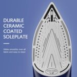 BEAUTURAL Steam Iron for Clothes with Precision Thermostat Dial, Ceramic Coated Soleplate, 3-Way Auto-Off, Self-Cleaning, Anti-Calcium, Anti-Drip Blue - Image 4