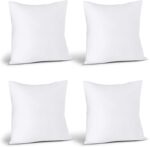 Utopia Bedding Throw Pillows (Set of 4, White), 18 x 18 Inches Pillows for Sofa, Bed and Couch Decorative Stuffer Pillow - Image 8