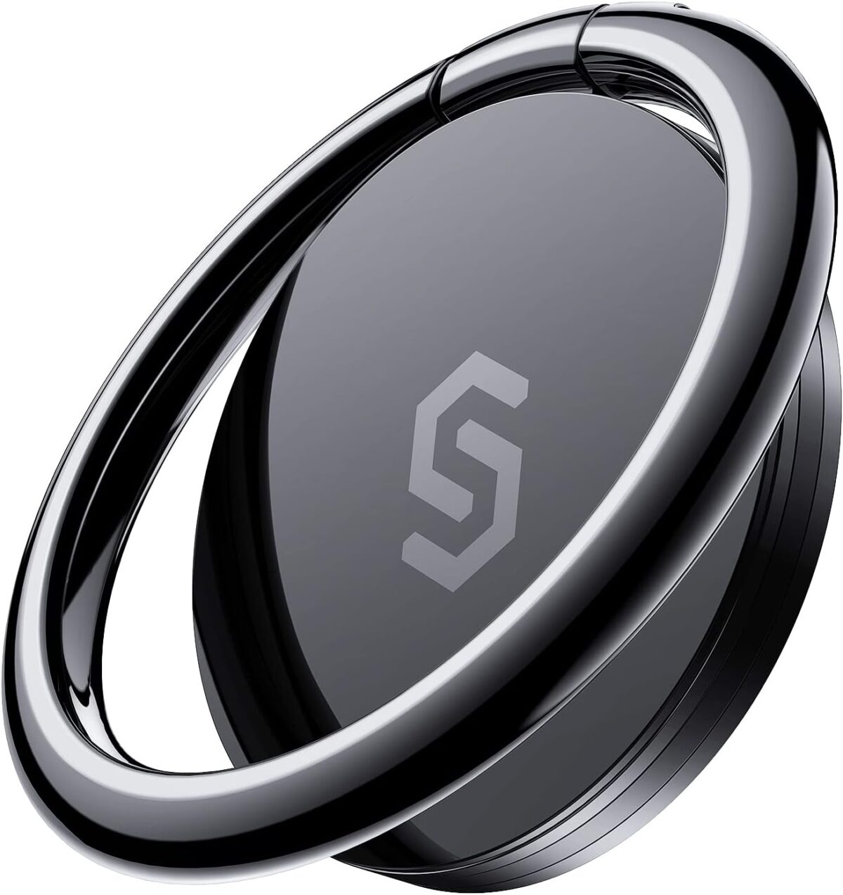 Syncwire Cell Phone Ring Holder Stand, 360 Degree Rotation Finger Ring Kickstand Polished Metal Phone Grip for Magnetic Car Mount - Image 2