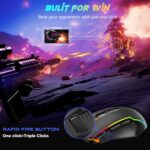 Redragon Gaming Mouse, Wireless Mouse Gaming with 8000 DPI, PC Gaming Mice with Fire Button, RGB Backlit Programmable Ergonomic Mouse Gamer, Rechargeable, 70Hrs for Windows, Mac Gamer, Black - Image 7