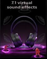 Pro E-Gaming Level Headphones or Headset for Xbox, PS5, PC & Switch, 7.1 Surround Sound, Dual EQ & Noise Cancel, Lightweight, Ultra-Low Latency, RGB, Over Ear Headphones (USB, BTv5.4, 2.4GHz, Wired) - Image 4