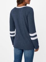 AUTOMET Womens Long Sleeve Shirts Color Block Casual Crewneck Tops Tshirt Basic Tee Fall Fashion Clothes Trendy Outfits - Image 5