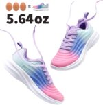 DREAM PAIRS Girls Boys Shoes Kids Tennis Sparkle Glitter Lace up Athletic Running Sneakers - Image 3