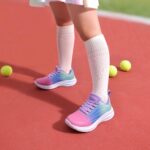 DREAM PAIRS Girls Boys Shoes Kids Tennis Sparkle Glitter Lace up Athletic Running Sneakers - Image 5