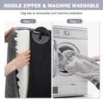 INVENHO Orthopedic Dog Beds Large Sized, XL Washable Dog Sofa with Egg-Crate Foam, Waterproof Lining and Non-Skid Bottom - Image 7