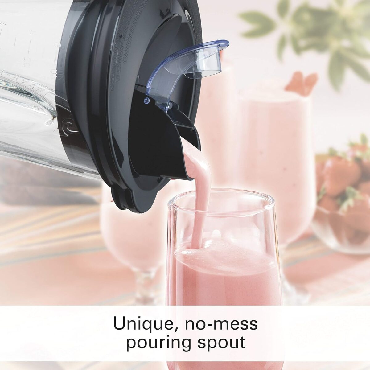 Hamilton Beach Blender and Food Processor Combo for Shakes & Smoothies, With 3 Cup Electric Food Chopper Attachment, 40 oz Glass Jar, Blender Travel Cup, 700 Watts Peak Power, Gray & Black (58163) - Image 8