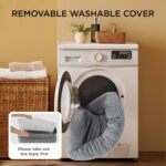 Bedsure Orthopedic Dog Beds Large Sized Dog - Washable Large Dog Cat Bed Waterproof, Comfort Dogs Couch Sofa with Washable Removable Cover, Pet Bed with Nonskid Bottom, Grey, 35" - Image 6