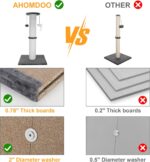 Cat Scratching Post 34 Inches Heavy Duty and Thicker Cat Scratching Post Sisal Rope with Hanging Ball and Mice Scratching Post for Indoor Cats and Adult(Grey) - Image 7
