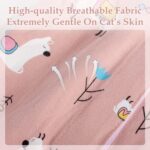 ANWA 2 Pack Cat Recovery Suit - Breathable Cat Onesie for Cats After Surgery Female, Kitten Surgery Recovery Suit Female Abdominal Wounds - Image 6