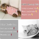 ANWA 2 Pack Cat Recovery Suit - Breathable Cat Onesie for Cats After Surgery Female, Kitten Surgery Recovery Suit Female Abdominal Wounds - Image 8