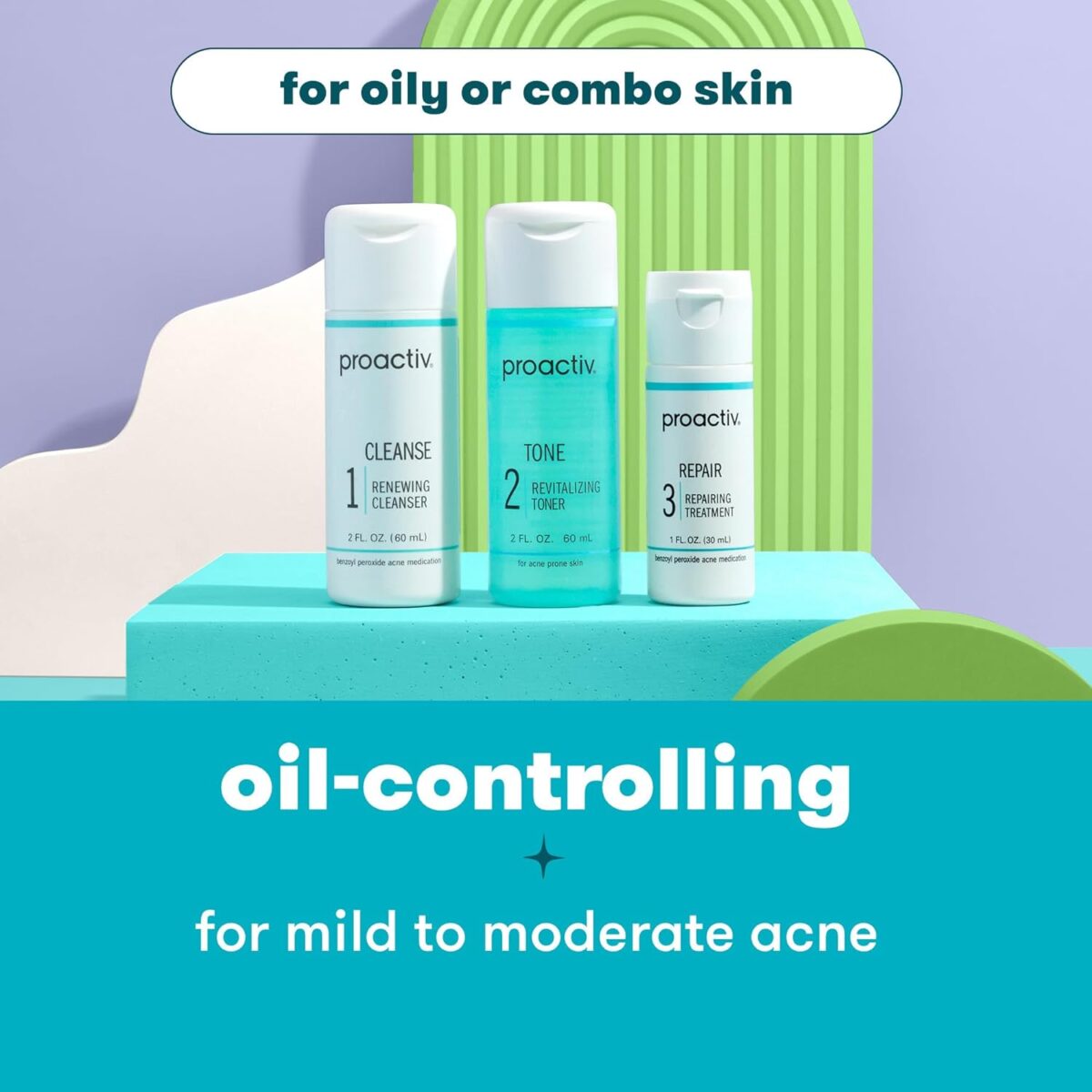 Proactiv 3 Step Acne Treatment - Benzoyl Peroxide Face Wash, Repairing Acne Spot Treatment for Face and Body, Exfoliating Toner - 30 Day Complete Acne Skin Care Kit - Image 7