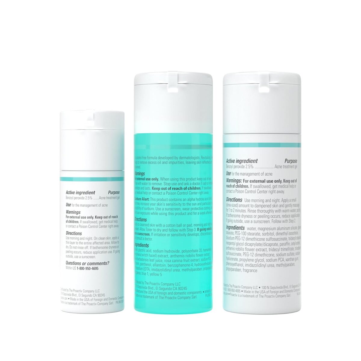 Proactiv 3 Step Acne Treatment - Benzoyl Peroxide Face Wash, Repairing Acne Spot Treatment for Face and Body, Exfoliating Toner - 30 Day Complete Acne Skin Care Kit - Image 11