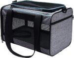 Vceoa 17.5x11x11 Inches Cat, Dog Carrier for Pets Up to 16 Lbs, Soft-Sided Cat Bag Animal Carriers Travel Puppy Carry As a Toy of Fabric Pet Home - Image 3