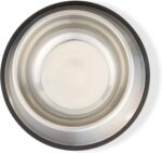 Amazon Basics Stainless Steel Non-Skid Pet Dog Water And Food Bowl, 2-Pack (10 x 2.8 Inches), Each Holds Up to 38oz - Image 5