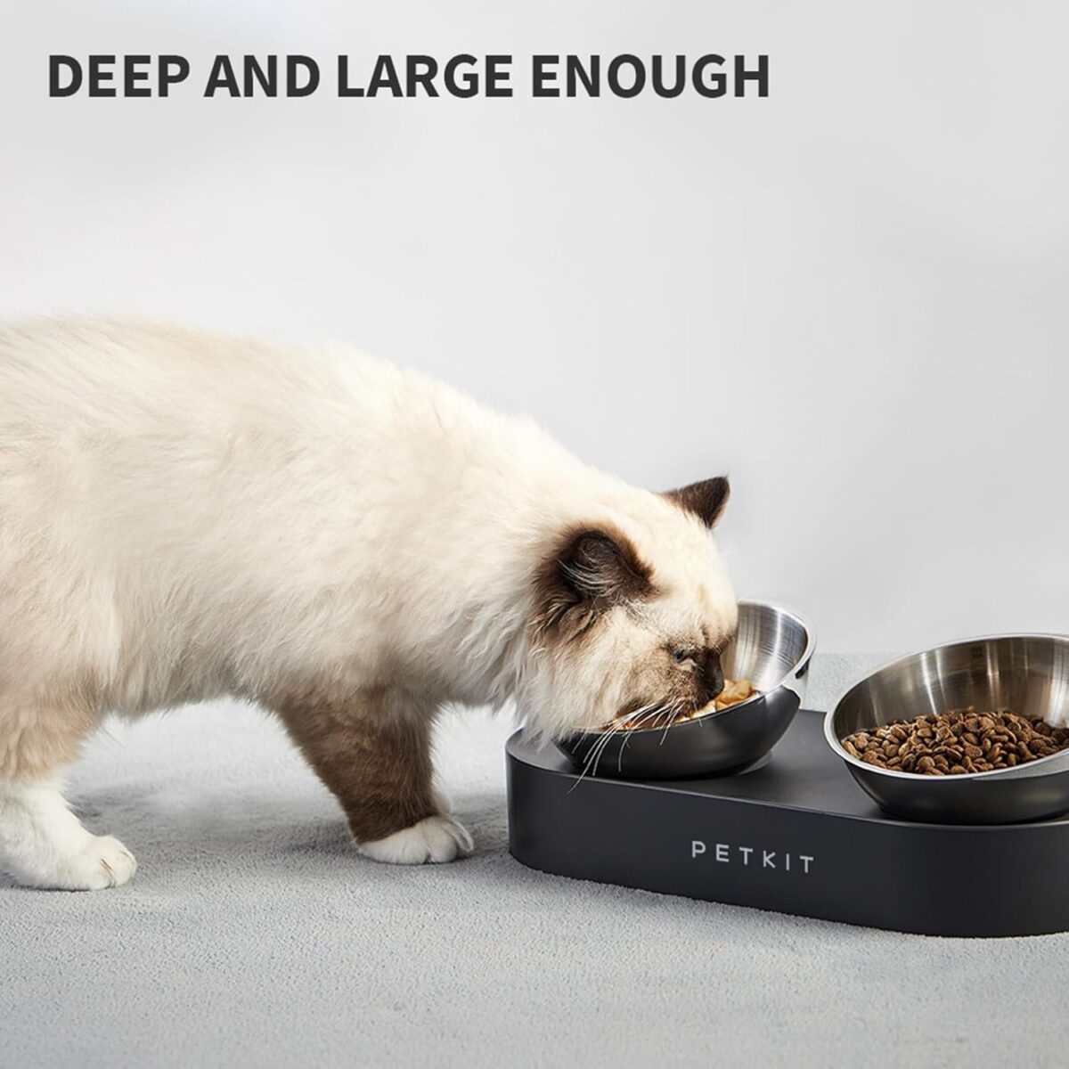 PETKIT Raised Dog Cat Food Bowl 304 Stainless Steel, Elevated Pet Food and Water Bowl Dishes, Elevated Cat Bowls, Non-Slip Tilted Cat Bowl No Spill - Image 10